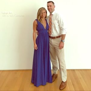 Heavenly hues royal blue maxi dress